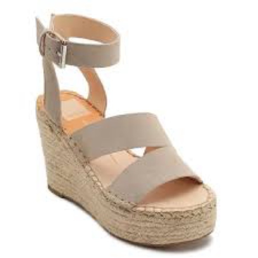 Dolce Vita Beige Suede Wedge Sandal